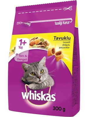 WHİSKAS 300 GR KURU MAMA TAVUKLU